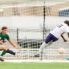Tajio James scores his first goal of the season against Oral Roberts to give the Bears a 1-0 win.