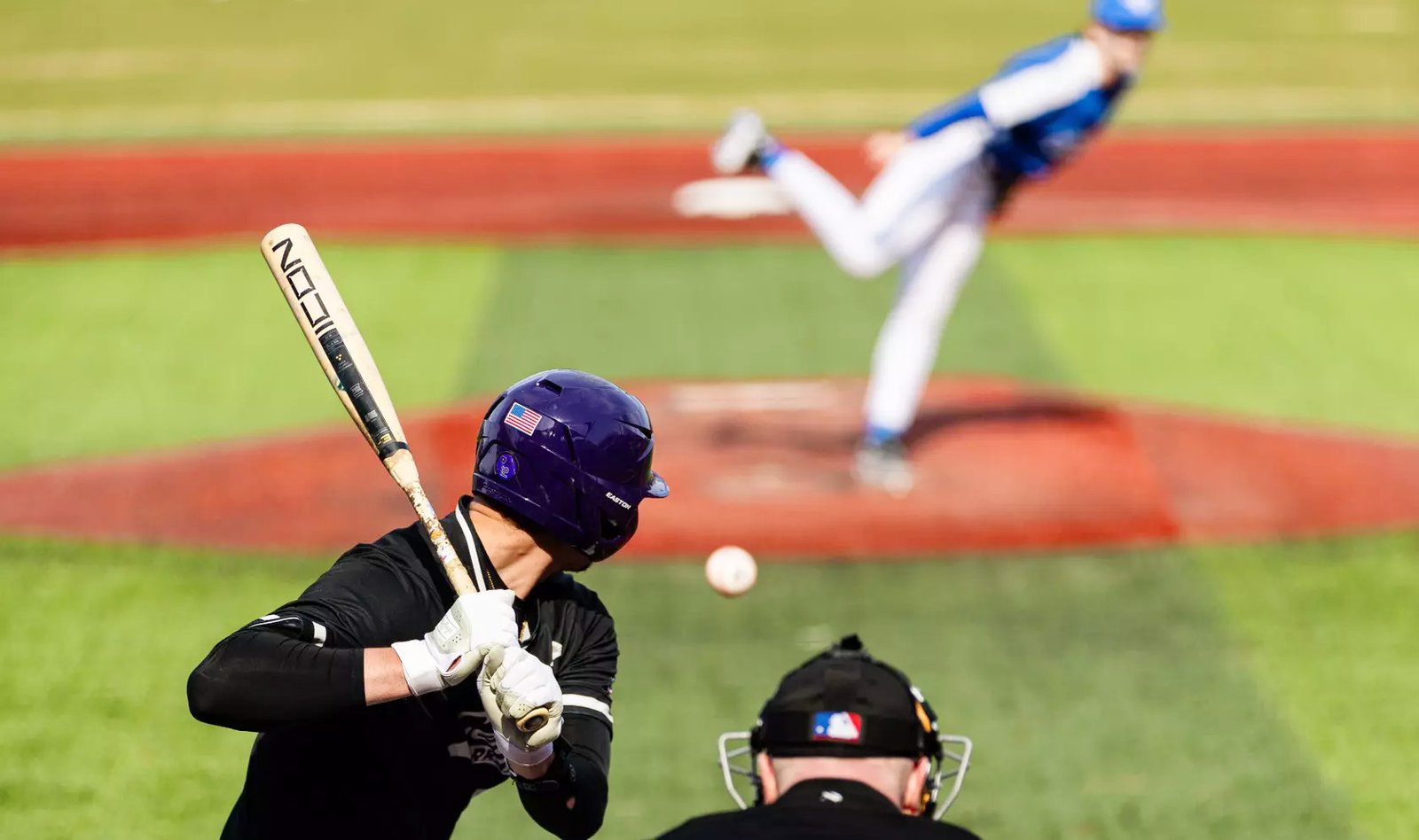 UCA Bears looking at a pitch