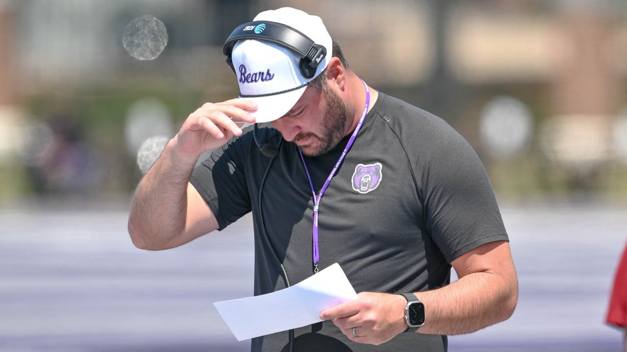 UCA coach Nathan Brown during the Bears football spring game
