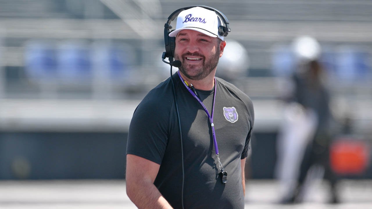 UCA coach Nathan Brown during the Bears football spring game