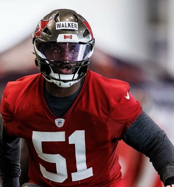Former UCA standout David Walker during a Tampa Bay Buccaneers practice